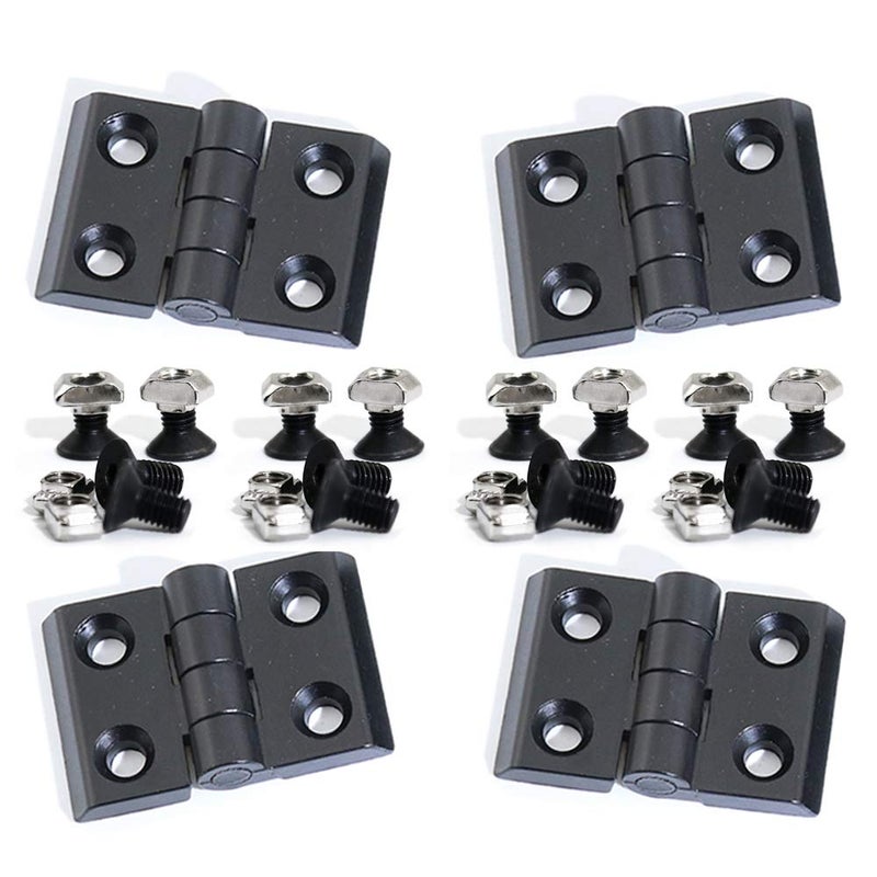 KOOTANS 4 Sets Alloy Hinges for 2020 Series 6mm T-Slot Aluminum Extrusion Profile 3D Printer Frame - Image 1